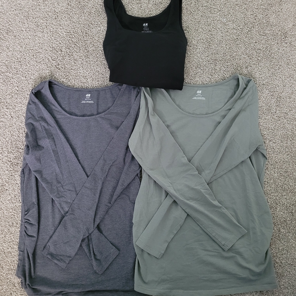 SOLD Sz M: H&M maternity shirts